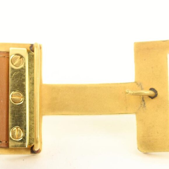 Hermès 42MM Burgundy x Gold H Logo Belt 85h39s main image 11